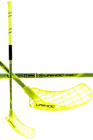 Unihoc EPIC 32 neon yellow/black SMU Florbalová hokejka