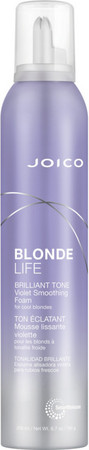 Joico Blonde Life Brilliant Tone Violet Smoothing Foam ošetrujúce pena pre žiarivú blond