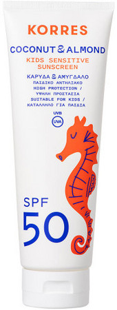 Korres Coconut & Almond Kids Sensitive Sunscreen SPF50 sunscreen for children