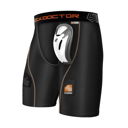 Shock Doctor 362 Core Hockey Shorts With Bio-Flex Cup Jockstrap compression shorts