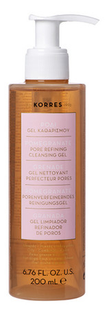 Korres Pomegranate Pore Refining Cleansing Gel cleansing gel for problematic skin