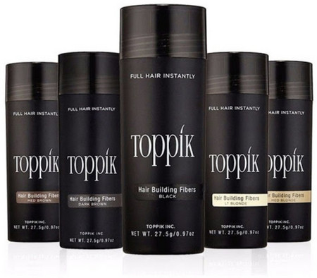 Toppík Hair Building Fibers farbige Fasern zur Abdeckung von Ausdünnungsbereichen