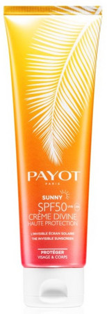 Payot Sunny SPF50 Creme Divine body and face sunscreen with SPF 50