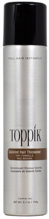 Toppík Colored Hair Thickener farbiaci sprej pre hustejšie vzhľad vlasov