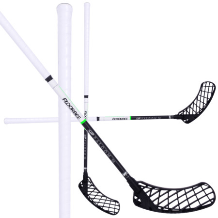FLOORBEE Falcon 26 Carbon Composite Black/White Florbalová hůl