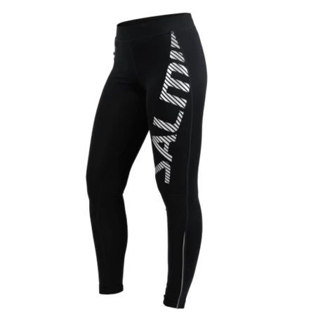 Salming Run Logo Tights 2.0 Women Black/Silver Reflective elastic pants