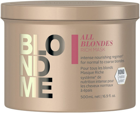Schwarzkopf Professional BlondME All Blondes Rich Mask mask for normal and strong blonde hair