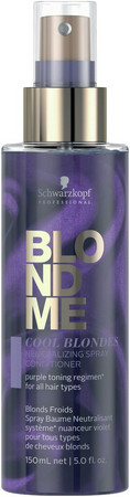 Schwarzkopf Professional BlondME Cool Blondes Neutralizing Spray Conditioner neutralizing leave-in conditioner for blonde hair