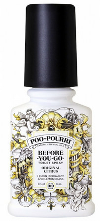 Poo Pourri Before-You-Go Spray Original Citrus toilet scent with the scent of bergamot, lemon grass and grapefruit