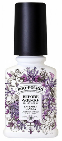 Poo Pourri Before-You-Go Spray Lavender Vanilla toilet scent with lavender and vanilla