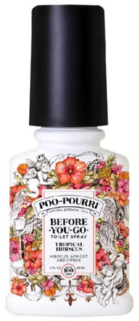 Poo Pourri Before-You-Go Spray Tropical Hibiscus toilet scent with the scent of hibiscus, apricots and citrus