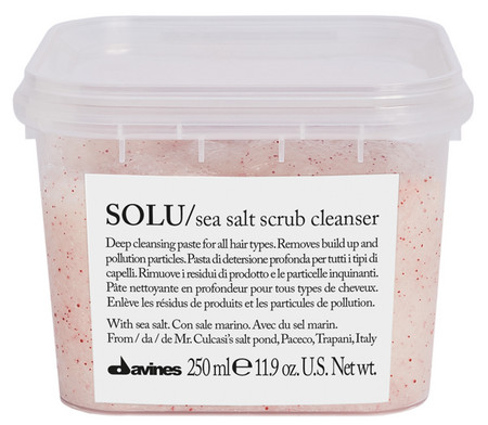 Davines Essential Haircare Solu Sea Salt Scrub Cleanser exfoliating scalp scrub