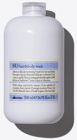 Davines SU Hair & Body After Sun Wash sprchový gel 2v1 na tělo i vlasy
