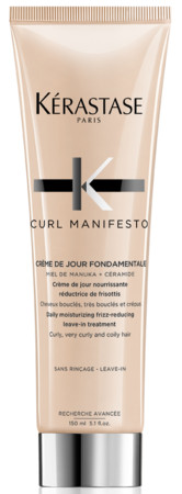 Kérastase Curl Manifesto Crème De Jour Fondamentale feuchtigkeitsspendende Leave-In-Behandlung für welliges, lockiges und lockiges Haar
