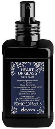 Davines Heart of Glass Sheer Glaze heat protection for blonde hair