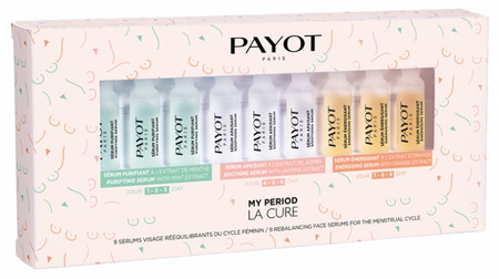 Payot My Period La Cure treatment program to rebalance women’s skin during the menstrual cycle