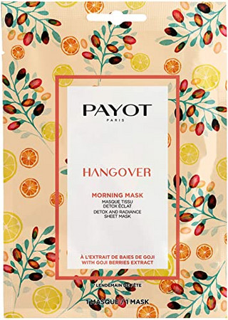 Payot Hangover Morning Mask radiant detox sheet mask for dull, tired skin