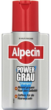 Alpecin Power Grau Shampoo šampón pre zvýraznenie sivých odtieňov vlasov
