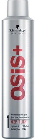 Schwarzkopf Professional OSiS+ Finish Keep It Light heat protection hairspray