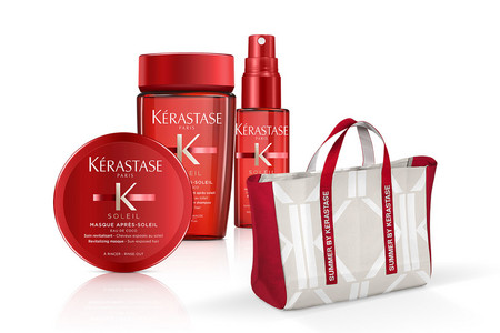Kérastase Soleil Set IV. travel set for sun stressed hair + FREE BAG