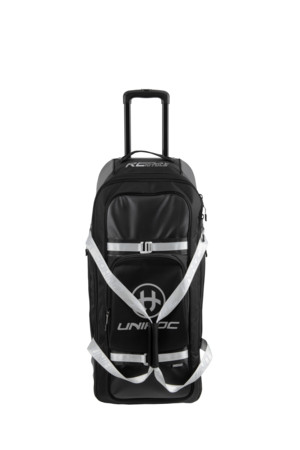 Unihoc Goalie bag RE/PLAY LINE large (with wheels) black Torwarttasche auf Rädern