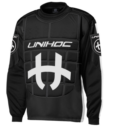 Unihoc SHIELD black/white Brankársky dres