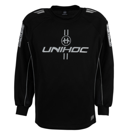 Unihoc ALPHA black/silver Goalkeeper jersey