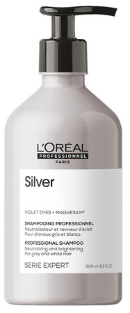 L'Oréal Professionnel Série Expert Silver Shampoo fialový šampón proti žltým tónom