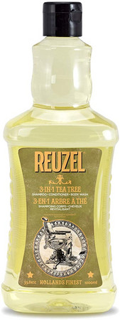 Reuzel 3-In-1 Tea Tree Shampoo šampon na vlasy, obličej i tělo