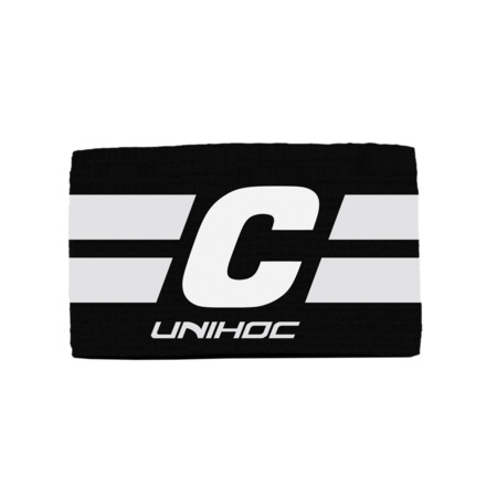 Unihoc LEADER black/white Kapitánska páska