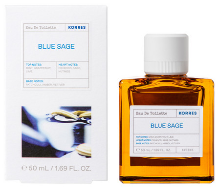 Korres Blue Sage Eau De Toilette pánská toaletní voda modrá šalvěj/ limetka/ jedlové dřevo
