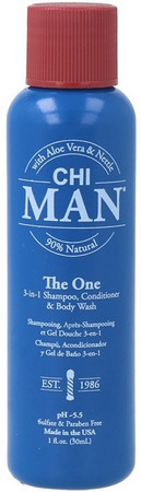 CHI Man The One 3-IN-1 Shampoo šampón, kondicionér a sprchový gél v 1