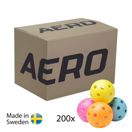 Salming Aero Colour Box (200 ks) Sada loptičiek