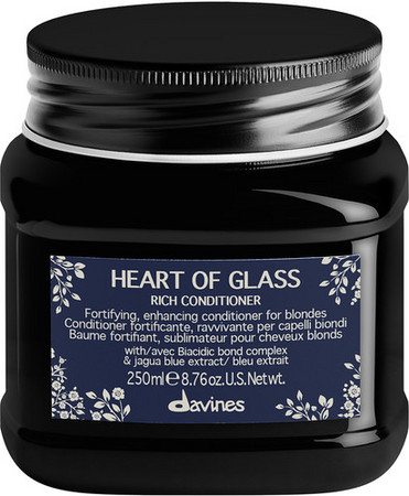 Davines Heart of Glass Rich Conditioner kondicionér pre prírodné a chemicky ošetrené blond vlasy