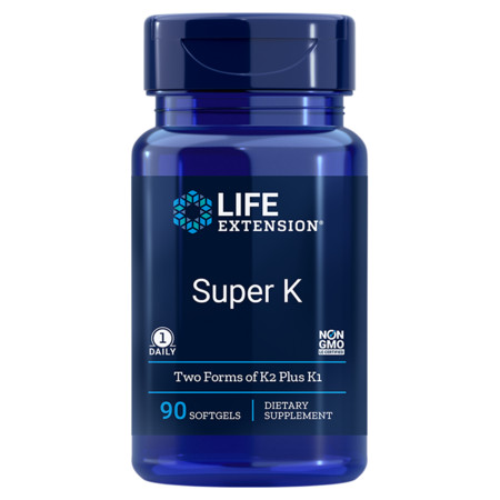 Life Extension Super K Vitamine unterstützen die Verkalkung von Arterien und starken Knochen