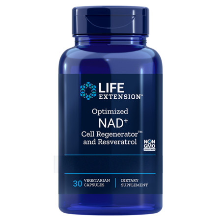 Life Extension NAD+ Cell Regenerator™ and Resveratrol powerful nutrients against cell aging