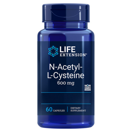 Life Extension N-Acetyl-L-Cysteine (NAC) Antioxidant for Liver-, Immune-, and Respiratory Health