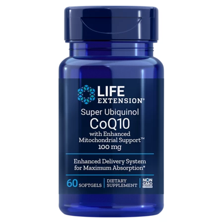 Life Extension Super Ubiquinol CoQ10 with Enhanced Mitochondrial Support™ Nahrungsergänzungsmittel für ein gesundes Herz