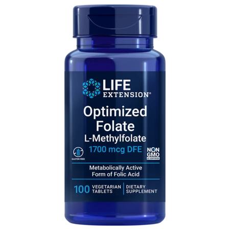 Life Extension Optimized Folate Förderung der kardiovaskulären Gesundheit und der Funktion des Nervensystems