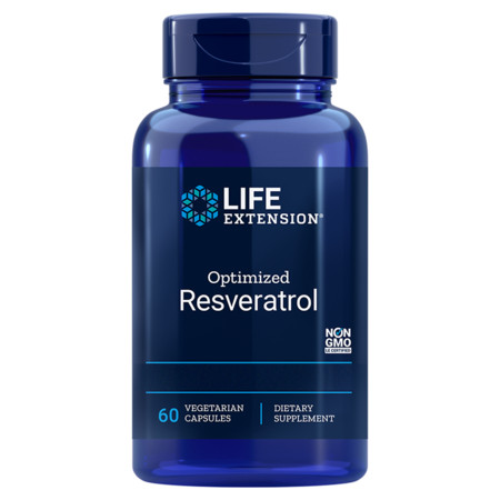Life Extension Optimized Resveratrol Doplnok stravy pre udržanie dlhodobého zdravia