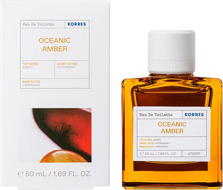 Korres Oceanic Amber Eau De Toilette men's eau de toilette with an oriental, fresh scent
