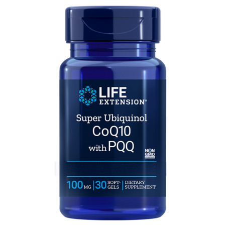 Life Extension Super Ubiquinol CoQ10 with PQQ® Doplnok stravy s obsahom CoQ10, PPQ a Shilajit