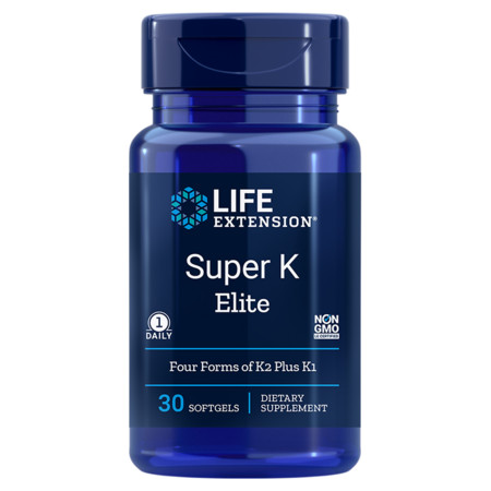 Life Extension Super K Elite Kombinace čtyř forem K2 plus K1