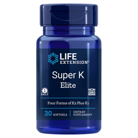 Life Extension Super K Elite Eine Kombination aus vier Formen von K2 plus K1