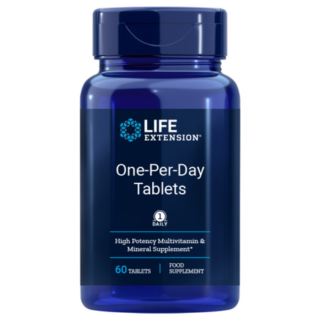 Life Extension One-Per-Day Tablets, EU Doplněk stravy s obsahem vitaminů a minerálů