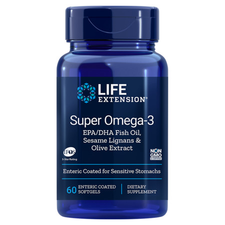 Life Extension Super Omega-3 EPA/DHA Fish Oil Doplnok stravy pre kardiovaskulárnu podporu