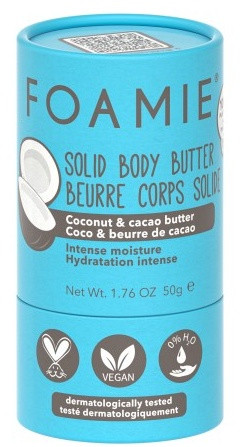 Foamie Coconut & Cacao Butter Solid Body Butter intenzivně zvláčňující tělové máslo