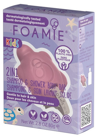 Foamie Kids 2in1 Shower Body Bar for Kids Cherry 2in1 solid shower bar for kids