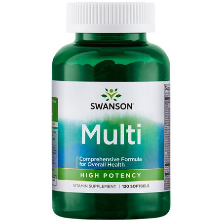 Swanson Highly Effective Multi Softgel Capsules Complex of vitamins and minerals for overall health