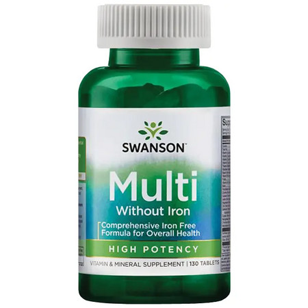 Swanson Century Formula Multivitamin without Iron Doplněk stravy s obsahem vitaminů a minerálů